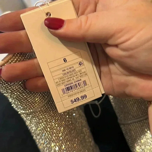 NWT Women's Cailin Ankle Boots - A New Day Silver 6 - Picture 10 of 10